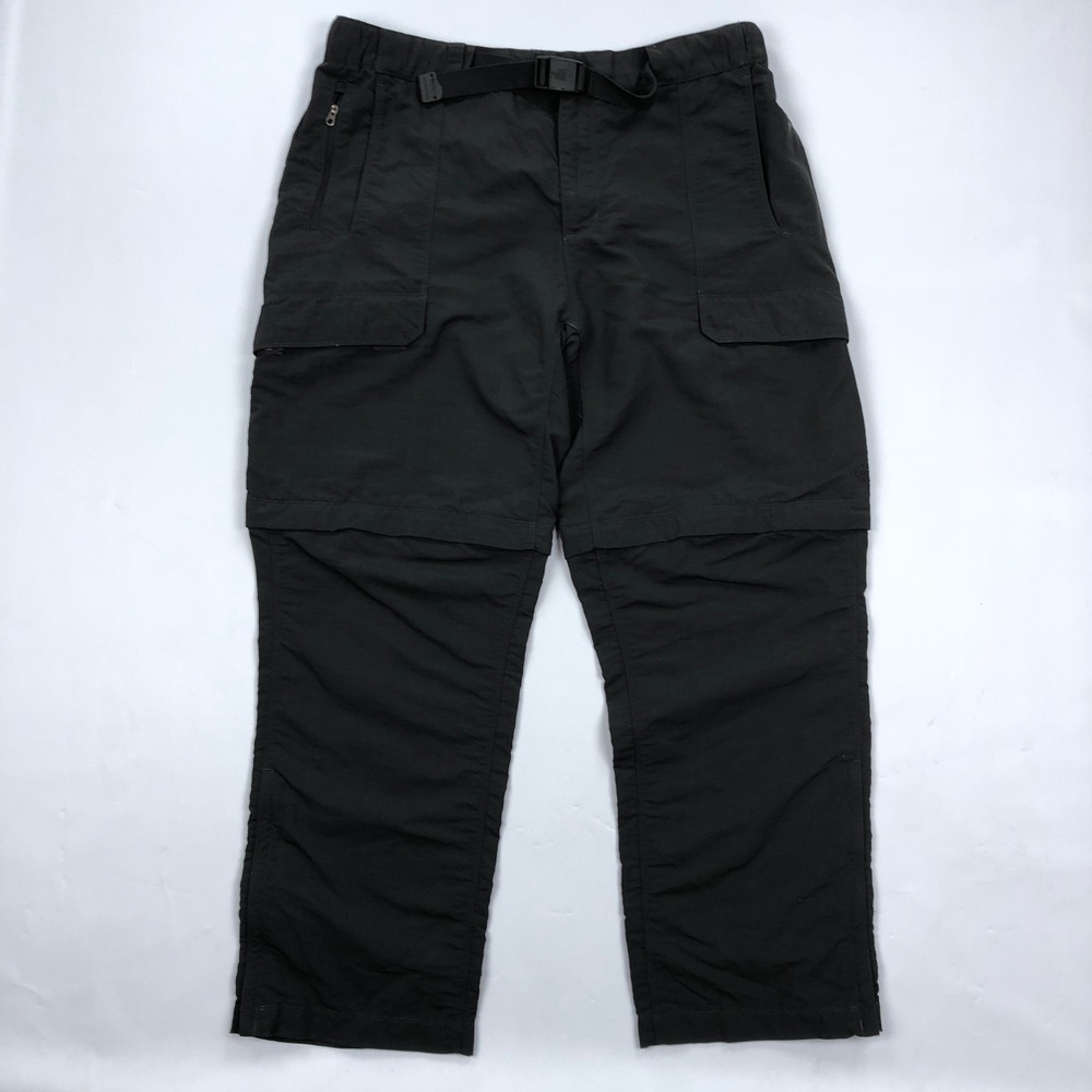 The North Face Mens Gray Convertible Cargo Hiking Pants Large
